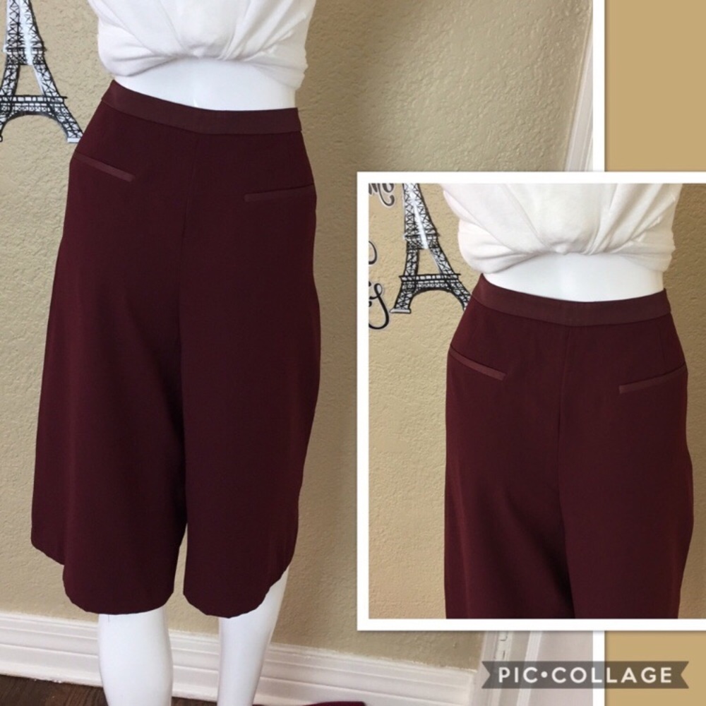Topshop Wideleg Crop Pants - Picture 5 of 8
